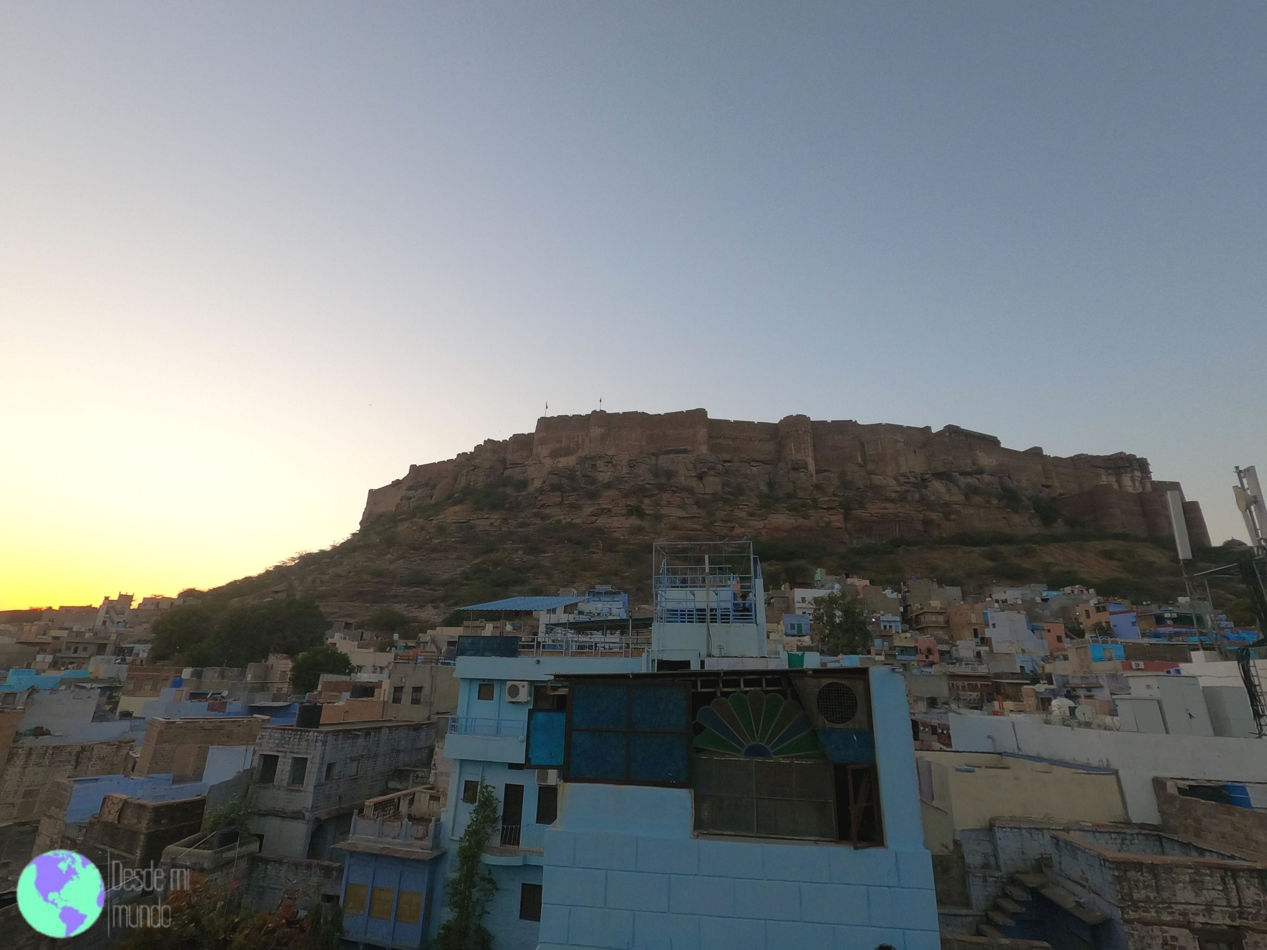 El norte de la India - atardecer en el fuerte de jodhpur - Jodhpur - Desde mi mundo blog de viajes