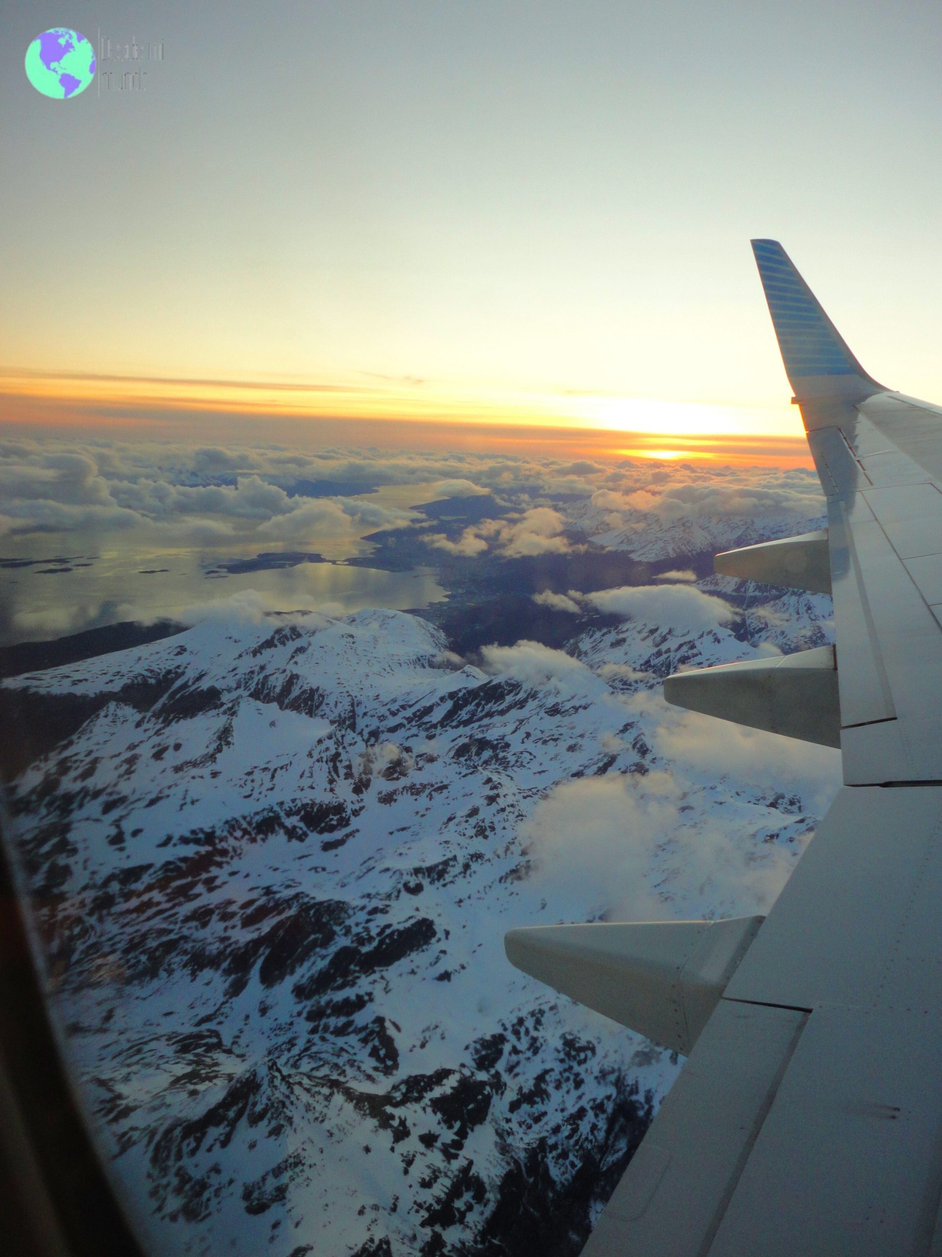 Montañas nevadas desde el cielo - Que ver en Ushuaia, argentina - Desde mi mundo blog de viajes